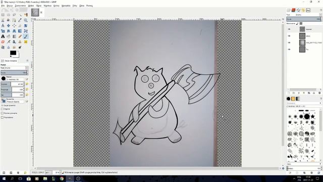 Pig Mascot speed art| Gimp смотреть онлайн