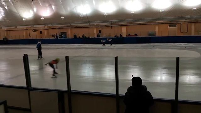 16.12.2020 Ярославль Всероссийские соревнования Девушки 1000м 1/2(2) 1забег Королева, Еврейнова