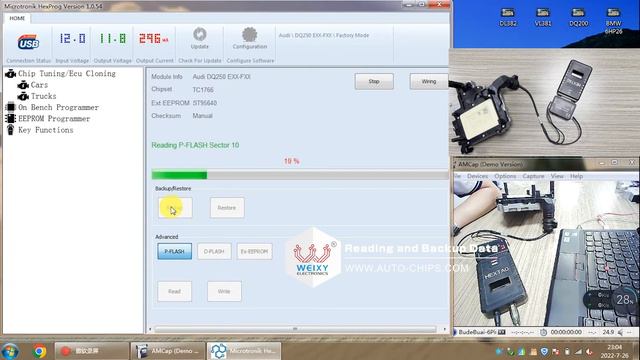 VAG DL501 DQ250 DSG test platform cable work with HexTag HexProg смотреть онлайн