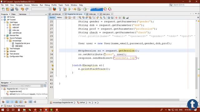 [JSP-10]Get user object data from servlet to jsp-TechTutorial смотреть онлайн