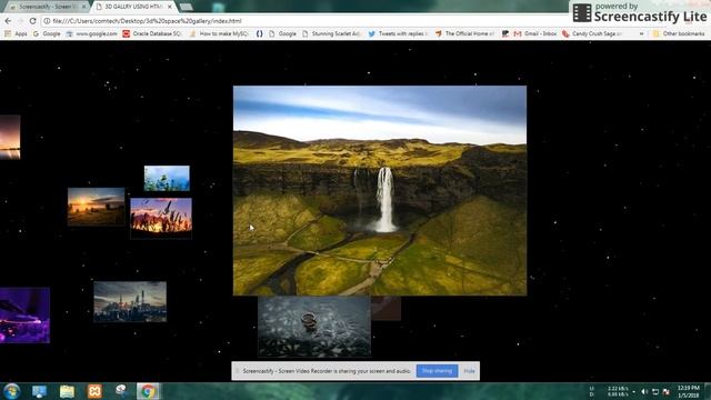 3D gallery using HTML5 CSS JavaScript смотреть онлайн