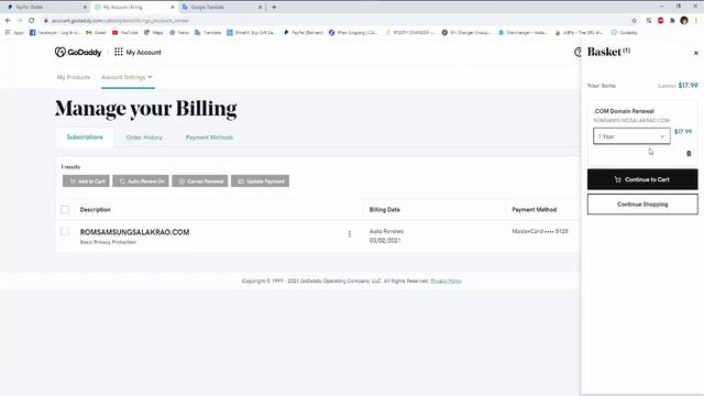 How to change payment Mastercard to PayPal and Renew again in GoDaddy смотреть онлайн