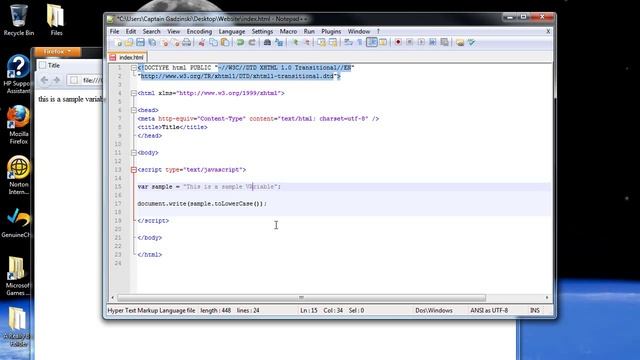 Javascript Tutorial 13 - String Object, Number Object, and Boolean Object смотреть онлайн