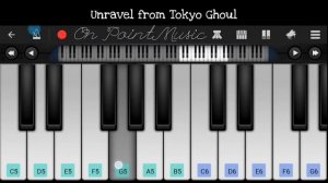 Unravel «Tokyo Ghoul» Perfect Piano FULL • Easy Piano • Mobile Phone Piano
