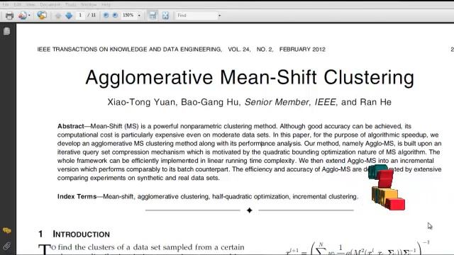 Final Year Projects | Agglomerative MeanShift Clustering смотреть онлайн