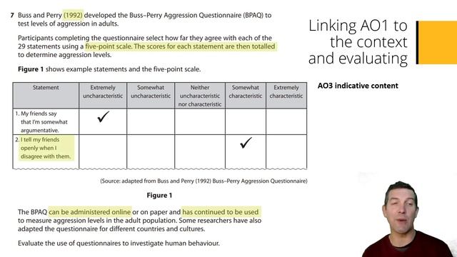 Edexcel GCSE Psychology exam technique 12 mark questionnaire question смотреть онлайн