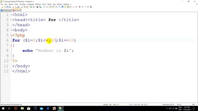 for in PHP programming смотреть онлайн