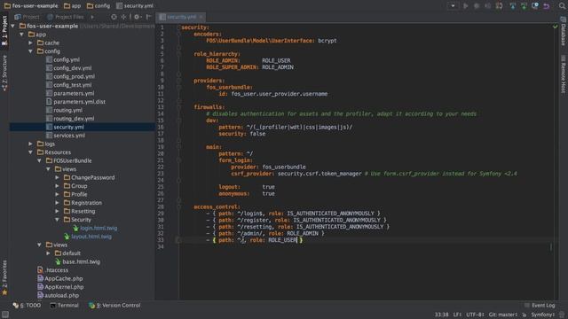 FOSUserBundle [4/15] - Login with Username or Email Address смотреть онлайн