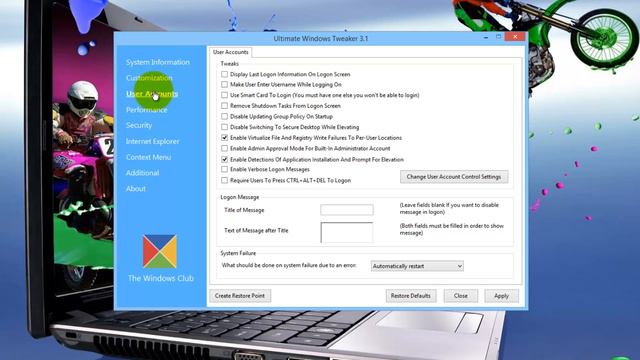 Ultimate Windows Tweaker 3.1.0.0