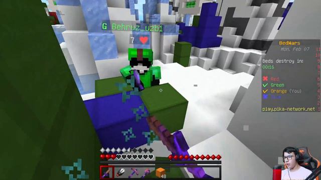16 O'ZBEK BEDWARS DA ● MINECRAFT смотреть онлайн