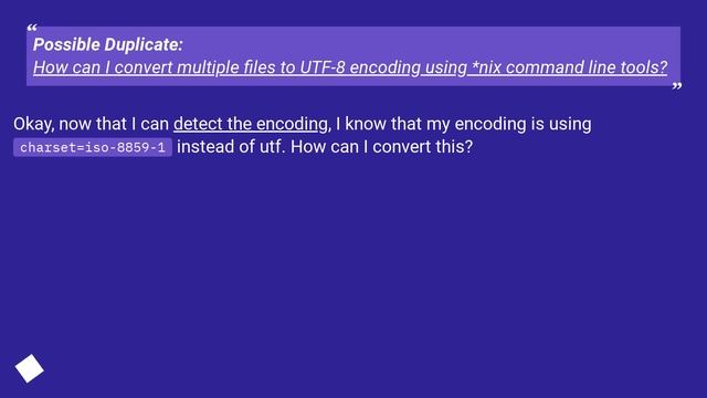 Converting the encoding of a text file (Mac OS X) смотреть онлайн