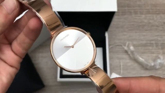 Calvin Klein Rise Quartz Silver and White Dial Ladies Watch K7A23646 (Unboxing) @UnboxWatches смотреть онлайн