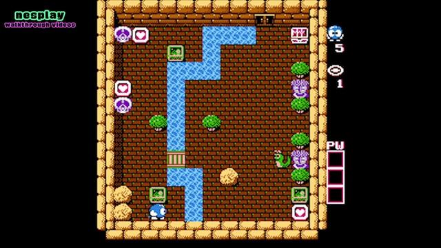 Adventures of Lolo Walkthrough [Floor 3-1] смотреть онлайн