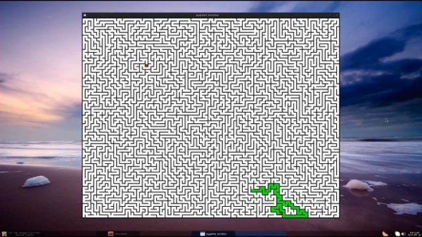 Random Maze Generation And Resolution with Python