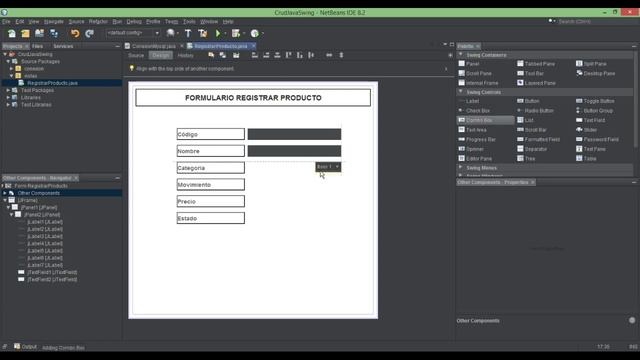 CRUD Java Swing | Crear formulario registrar producto смотреть онлайн