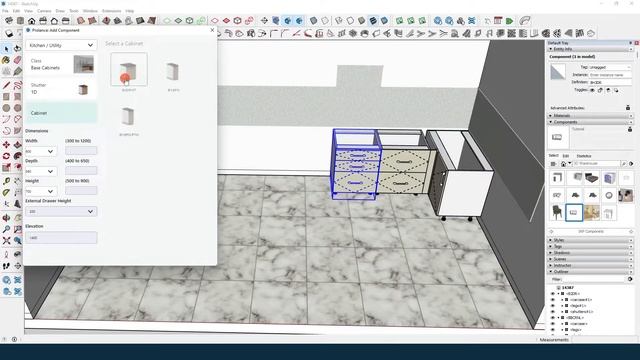 Design a Kitchen using the Prolance SketchUp plugin - Part 01 смотреть онлайн