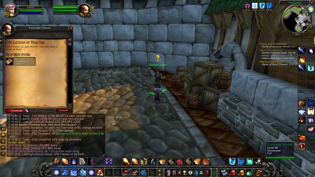 Canal District Legend of Stalvan quest location - WoW Classic смотреть онлайн