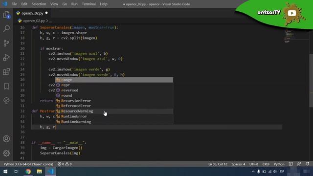 Introducción a OpenCV 02: Formación de imágenes ? y canales смотреть онлайн