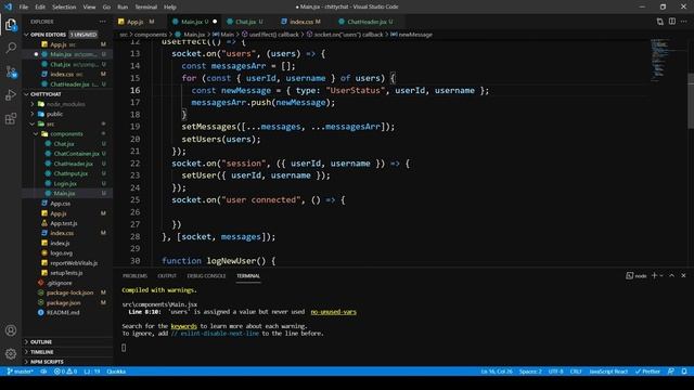 New User Connection Message | Basic Chat Application Using ReactJS & Socket.io | Part 13 смотреть онлайн