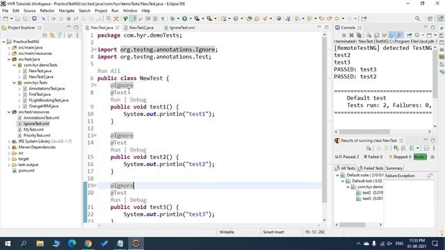 P12 - How to ignore tests in TestNG | TestNG | Testing Framework | смотреть онлайн