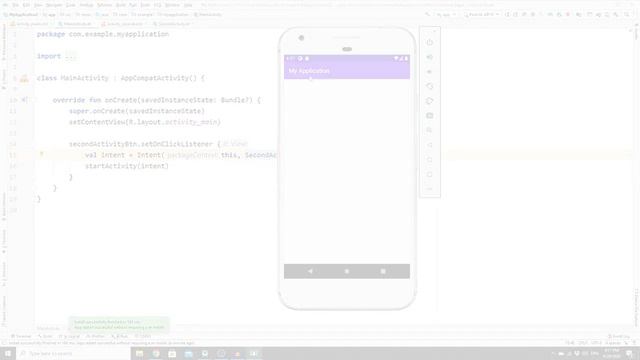 How to Open a New Activity With a Button in Android Studio [Kotlin 2020] смотреть онлайн