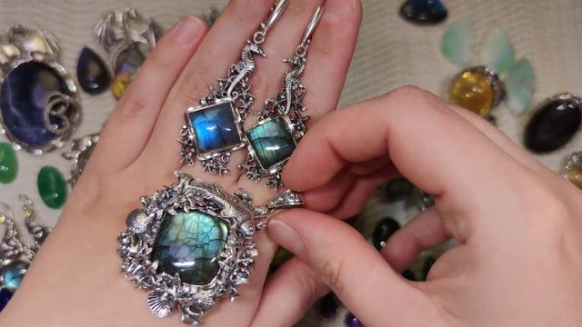? ПОДАРКИ ? Красота в серебре? Серьги, Кольца, Кулоны. Ларимар ? Натуральные камни [28.12] смотреть онлайн