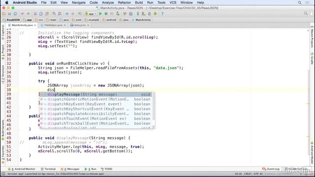 Parse JSON formatted data / Java Design Patterns and APIs for Android 2016 смотреть онлайн