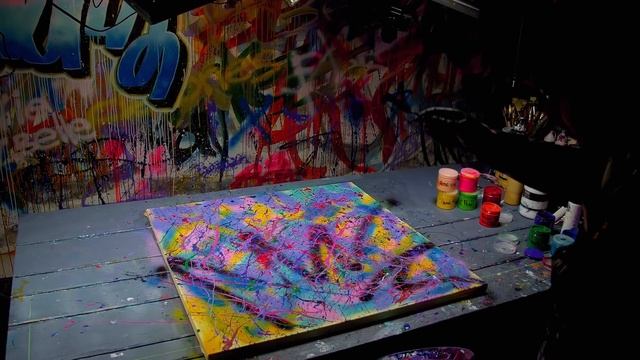 Dripping Technique - Abstract Painting Demo | Beks #5 смотреть онлайн