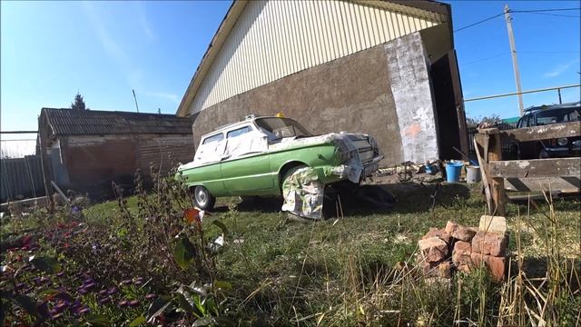 Покраска машины быстро и дёшево, /заз968м / зелёный акрил . смотреть онлайн