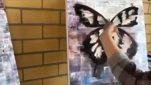 Интерьерная бабочка маслом смотреть онлайн