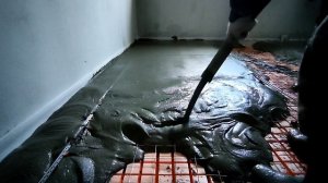 мокрая стяжка для теплого пола