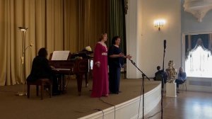 Горные вершины (А.Рубинштейн - М.Лермонтов). Надежда Хаджева, Юлия Симонова, Сергей Осколков