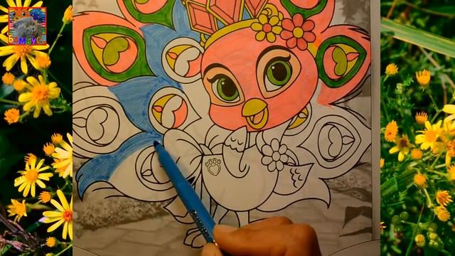 Раскраска Королевские питомцы Светик Videos for Children. Coloring with BAMBUSYA Palace pets! смотреть онлайн