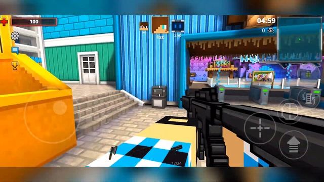 Pixel Strike 3D - Gameplay Walkthrough Part 6 - Battle Rifle (Android Games) смотреть онлайн