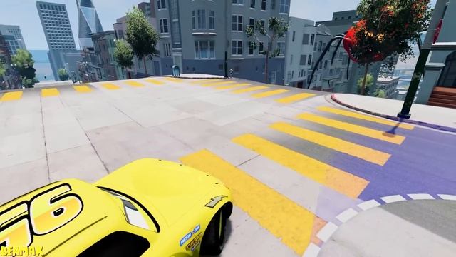 Epic Escape From The Lightning McQueen Head Eater | Car VS Lightning McQueen Head Eater BeamNG.Driv смотреть онлайн