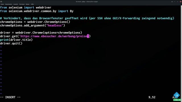 Web-Scraper in Python programmieren: Crawler Bot Tutorial für Einsteiger - Selenium mit Chrome смотреть онлайн