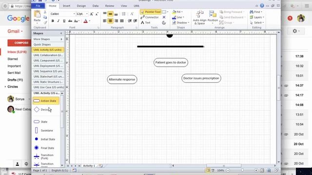 How to create Activity Diagram using Microsoft Visio смотреть онлайн