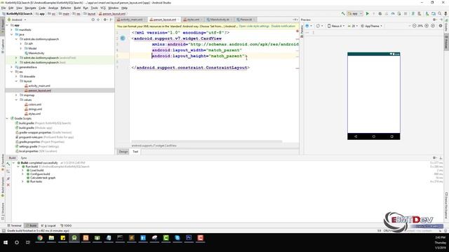 Kotlin Android Tutorial Search on MySQL with NodeJS смотреть онлайн