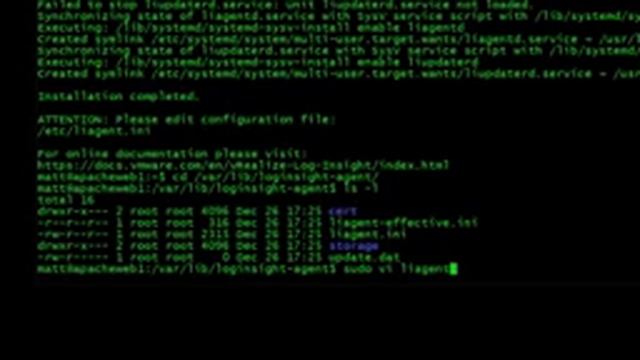 VMware vRealize Log Insight Agent Install and Configuration смотреть онлайн