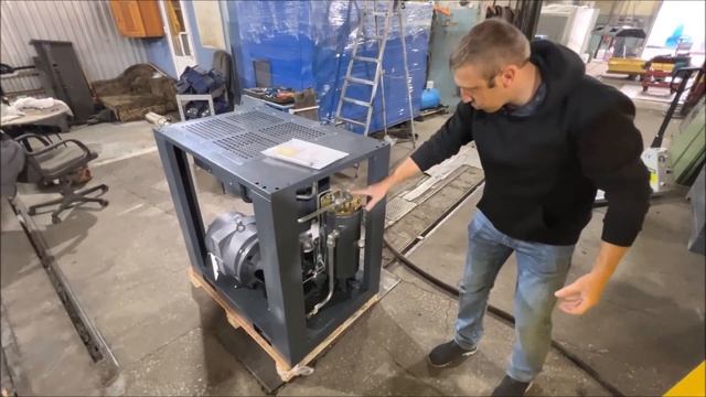 Новинка! Винтовой компрессор IRONMAC IC-20/16 для лазерной резки. Обзор