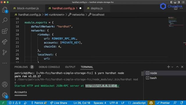Hardhat Localhost Node | Ultimate Web3 Solidity & Javascript Course | Lesson 6 Pt. 10 смотреть онлайн