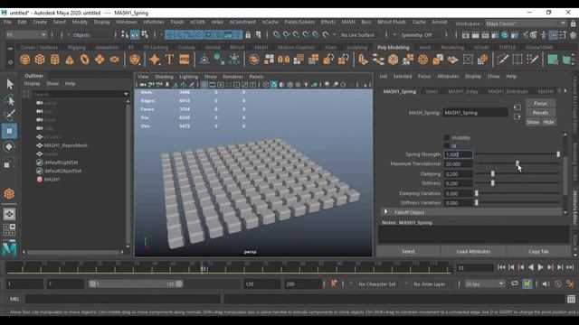 MAYA # TUTORIALS # HOW TO Create spring Node - IN EASY STEP смотреть онлайн