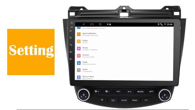 A promotional video of Binize special Customized Android Car Stereo for Accord 2003-2007🚗 смотреть онлайн