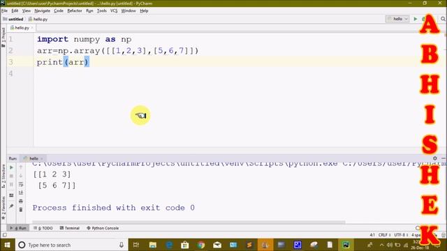 Numpy in Python part 3 in Telugu by Kotha Abhishek смотреть онлайн