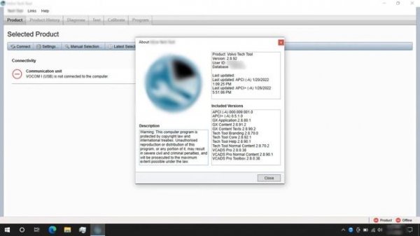Volvo Premium Tech Tool 2.8.181 Development Volvo Truck FH4 Programming 2023