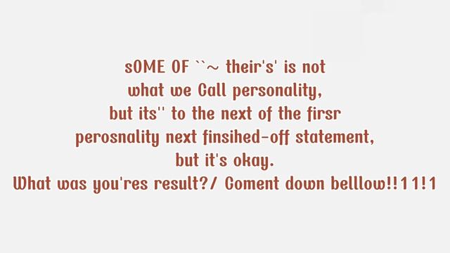 (Personality test + Those YT videos) be like: смотреть онлайн