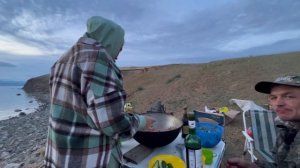 Отдых на Байкале в палатках. Остров Ольхон.