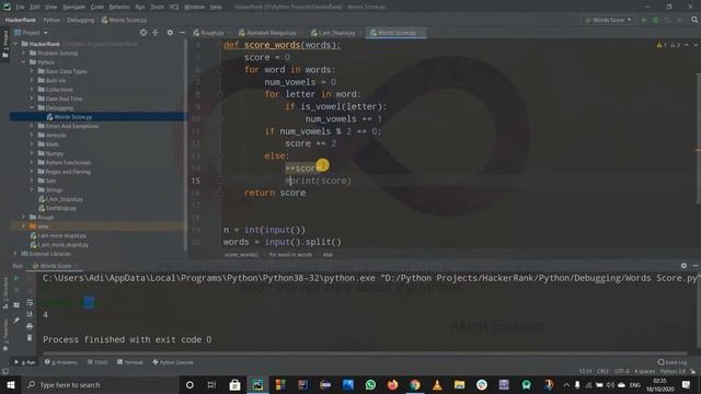 WORD SCORES | HACKERRNAK SOLUTION | PYTHON смотреть онлайн