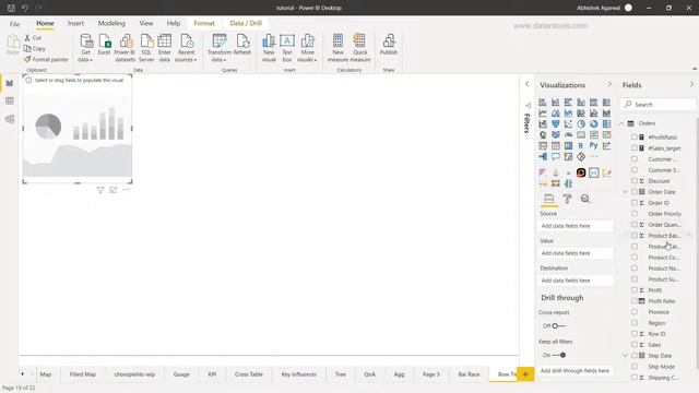Creating Bowtie Chart in Power BI смотреть онлайн