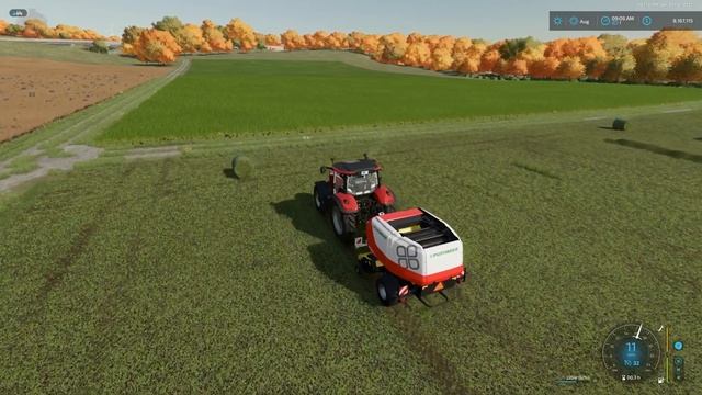 Round Baler Extension (automatic stop and unload) | Mod Review | Farming Simulator 22 смотреть онлайн
